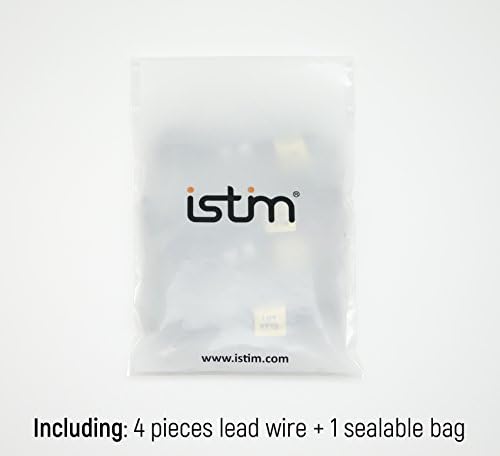 iStim 45" Lead Wires Replacement for TENS/EMS/IF Electrodes Units Pads /∅2mm pin Cable connectors (4 Pieces)