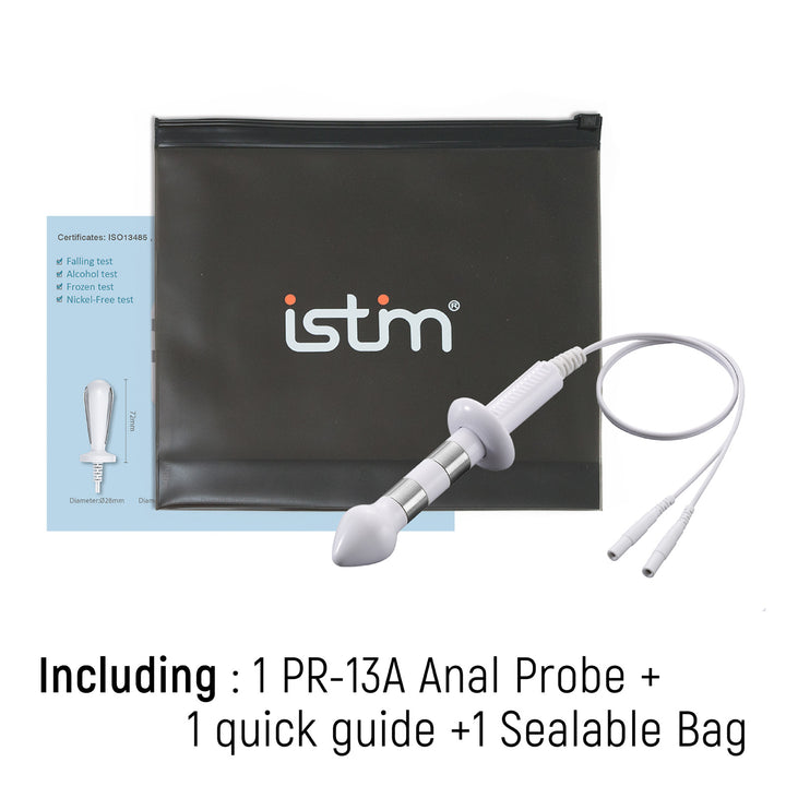 iStim Probe for Kegel Exercise, Pelvic Floor Electrical Muscle Stimulation, Incontinence - Compatible with TENS/EMS Approved… (Anal)