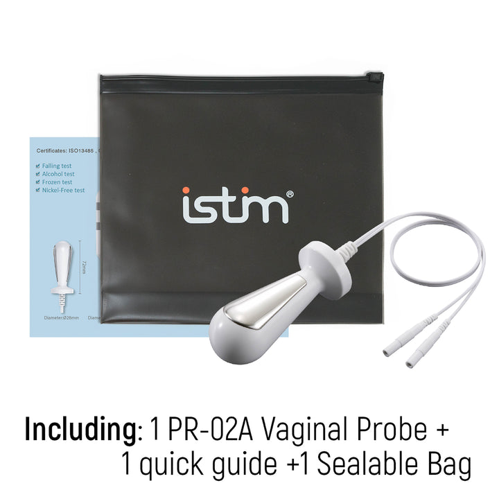 iStim Probe for Kegel Exercise, Pelvic Floor Electrical Muscle Stimulation, Incontinence - Compatible with TENS/EMS Approved… (Vaginal)